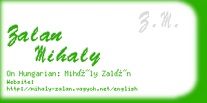 zalan mihaly business card